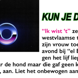 KUN JE DANSEN OP DE MAAN