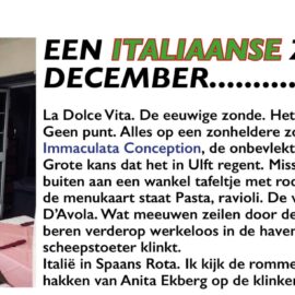 EEN ITALIAANSE ZONDAG IN DECEMBER…………