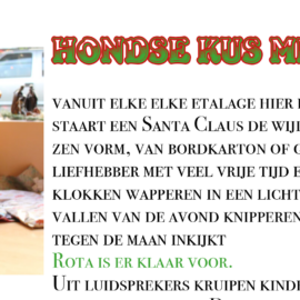 HONDSE KUS MET KERST……